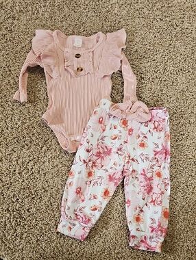 Toddler Floral Pink Leggings - Pink Floral Kids Bottoms